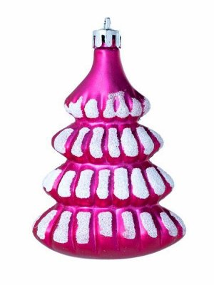 Новогоднее подвесное украшение Щелкунчик в фуксии из полистирола, набор из 14 шт. / 5,3x28x25см арт.87002