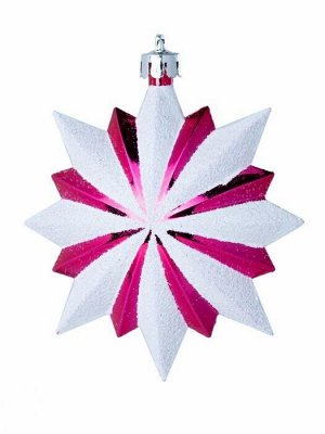 Новогоднее подвесное украшение Щелкунчик в фуксии из полистирола, набор из 14 шт. / 5,3x28x25см арт.87002