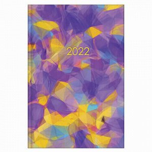 Ежедневник датированный 2022 (145х215 мм), А5, STAFF, ламинированная обложка, "Positive", 113346