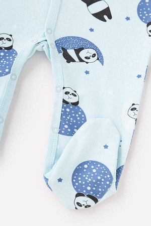 Комбинезон(Осень-Зима)+baby (панды в космосе на небесном)