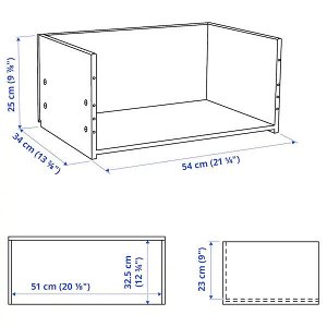 BESTÅ БЕСТО Каркас ящика, белый60x25x40 см