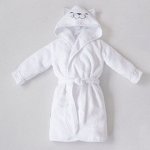 Халат &quot;Котенок&quot; махровый белый