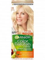 Гарньер , Garnier Стойкая питательная крем- краска для волос &quot;Color Naturals&quot; (Колор Нэчралс)  c 3 маслами, оттенок 10, Белое солнце, 110 мл EXPS