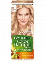 Garnier Стойкая питательная крем-краска для волос &quot;Color Naturals&quot;  c 3 маслами, оттенок 9.1, Солнечный пляж, 110 мл