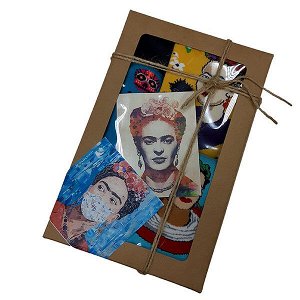 35171 Подарочный набор носков (3 пары) серии Картины "Фрида Кало. Я рисую жизнь", р-р 38-44
