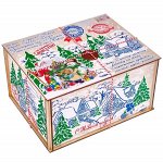 ПОДАРОК ПОСЫЛКА ИЗ ВЕЛИКОГО УСТЮГА фанера 1500 г. Россия