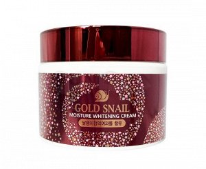 Enough Крем для лица с экстрактом золотой улитки Gold Snail Moisture Whitening Cream, 50 гр