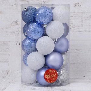 Ёлочные игрушки «Метелица» звёздочки, d=6 см, 25 шт., МИКС