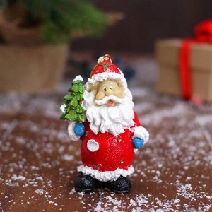 Украшение ёлочное "Веселый Дед Мороз" 4,5х9 см, микс
