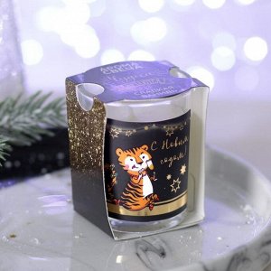 Свеча «Новогодняя тигрица», белая, 6,2 х 5 см