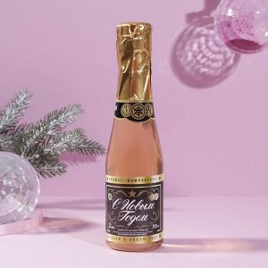 Набор «Чудес в Новом году»: гель для душа с ароматом шампанского и мерцающее молочко с ароматом кокоса, 250 мл