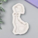 Молд силикон &quot;Пёсик с бантиком&quot; 11.5х5,5х1,7 см