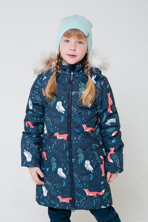 Пальто зимнее для девочки Crockid ВК 38067/н/4 ГР