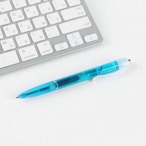 Набор: ручка-флажок и магнит «Веселья в Новом году», синяя паста