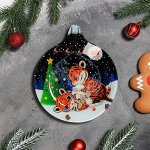 Блюдо сервировочное «Ёлочная игрушка. Тигрята», 18?15,2?2 см
