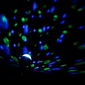 Проектор «Хрустальный диско-шар» 9.5 см, свечение RGB, 12 В