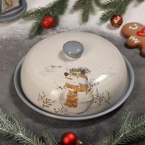 Блинница Доляна «Рождественский снеговик», 23*9,7 см