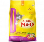 A-SOLI Mii-O для кошек Деликатес 400г +1 пауч 80г Ме-O Тунец/Курица