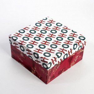 Набор подарочных коробок 5 в 1 «Новый год», 14 ? 14 ? 8 - 22 ? 22 ? 12 см