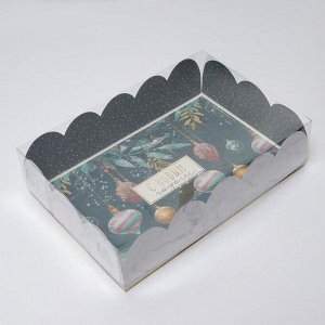 Коробка для кондитерских изделий с PVC крышкой «Зимняя пора», 20 ? 30 ? 8 см