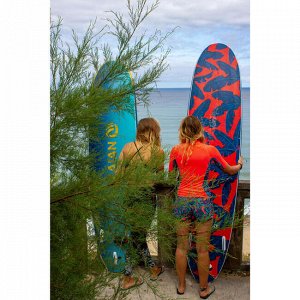 Футболка для серфинга с УФ-защитой 500 с короткими рукавами женская OLAIAN