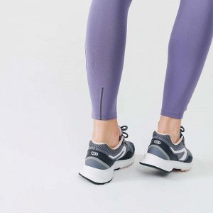 Тайтсы 3/4 run support фиолетово-белые kalenji