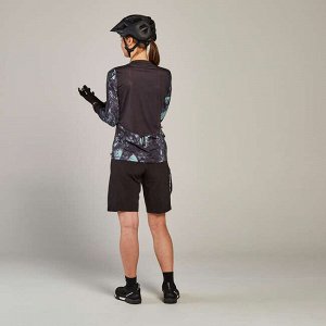 Велошорты женские для горного велосипеда ST 900 с подкладкой ROCKRIDER