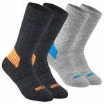Носки теплые походные для детей 2 пары SH100 WARM MID