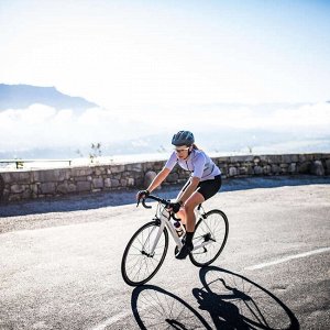Тайтсы для велоспорта с быстрым нагрудником на молнии женские VAN RYSEL
