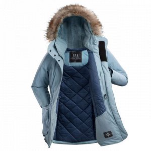 DECATHLON Парка теплая водонепроницаемая для походов женская SH500 U–WARM QUECHUA