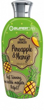 PINEAPPLE &amp; MANGO - Мощный увлажняющий бронзатор с экстрактом алоэ, витаминным комплексом и кофеином