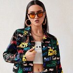 Куртки с принтами и мультицвет