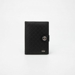 Обложка для автодокументов и паспорта на магните, цвет чёрный 7154069