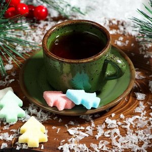 Фигурный сахар «Любви в Новом году!» ёлочки, цветное ассорти, 180 г