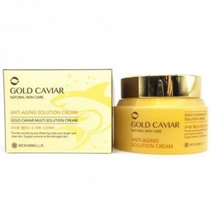 KR/ BONIBELLE Крем для лица Антивозрастной "Золотая икра" / Anti-Aging Solution Cream Gold Caviar, 80мл