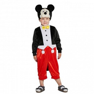 Карнавальный костюм «Микки Маус», комбинезон, шапка, р.26, рост 104 см