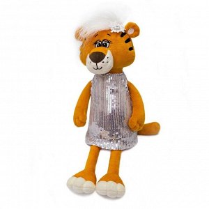 Мягкая игрушка «Тигрица Тэффи в платье», 25 см