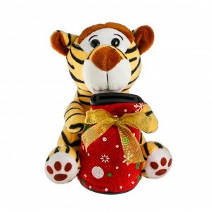 Мягкая игрушка-копилка «Тигр», 14 см, цвета МИКС