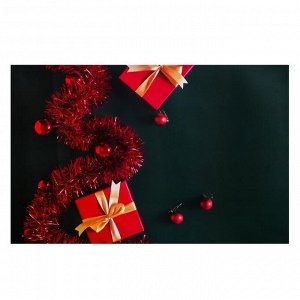 Фотофон двусторонний бумага 300 гр "Новогодние подарки" 57х87 см