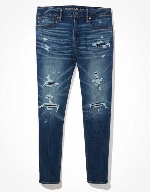 AE AirFlex+ Temp Tech Patched Move-Free Athletic Fit Jean