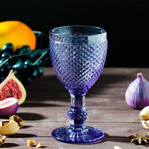 Бокал стеклянный Magistro «Вилеро», 280 мл, 8?16,5 см, цвет фиолетовый