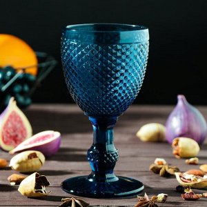 Набор бокалов стеклянных Magistro «Вилеро», 280 мл, 6 шт, цвет синий