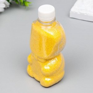 Песок цветной в бутылках "Желтый" 500 гр