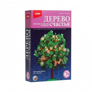 LORI Дерево счастья из бисера и пайеток &quot;Цветущий каштан&quot;