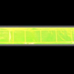 Светоотражающая повязка на липучке, 46 ? 2,5 см, цвет жёлтый