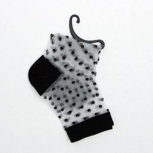 Носки женские "Черный горошек", цвет чёрный, размер 36-40