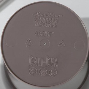 Кашпо двойное DALI-DEA, 1,25 л, цвет коричневый