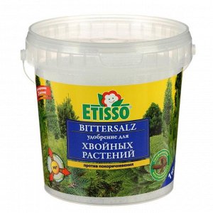 Гранулированное комплексное удобрение ETISSO Bittersalz для любых хвойных растений, 1 кг
