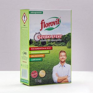 Удобрение гранулированное  Florovit для газона Быстрый эффект, 1 кг