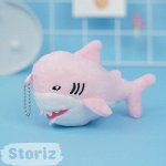Мягкий брелок &quot;Shark&quot; розовый 14см